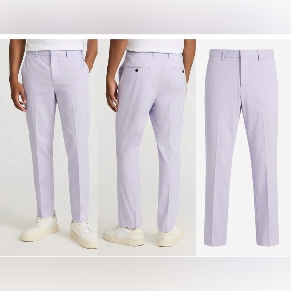 NWT Express Extra Slim Lavender Purple Stretch Cotton-Blend
Pant Size 36 x 32